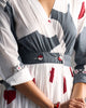 Nico Dress - Grey & White