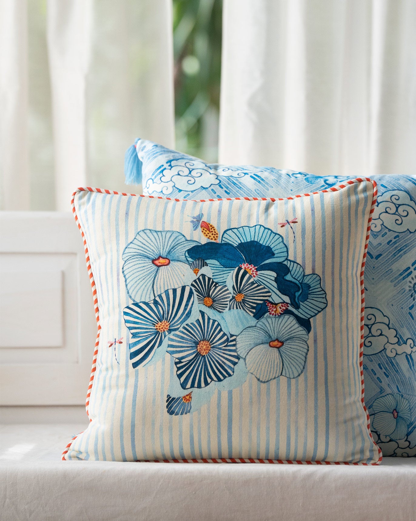 Poppy Bunch Cushion Cover