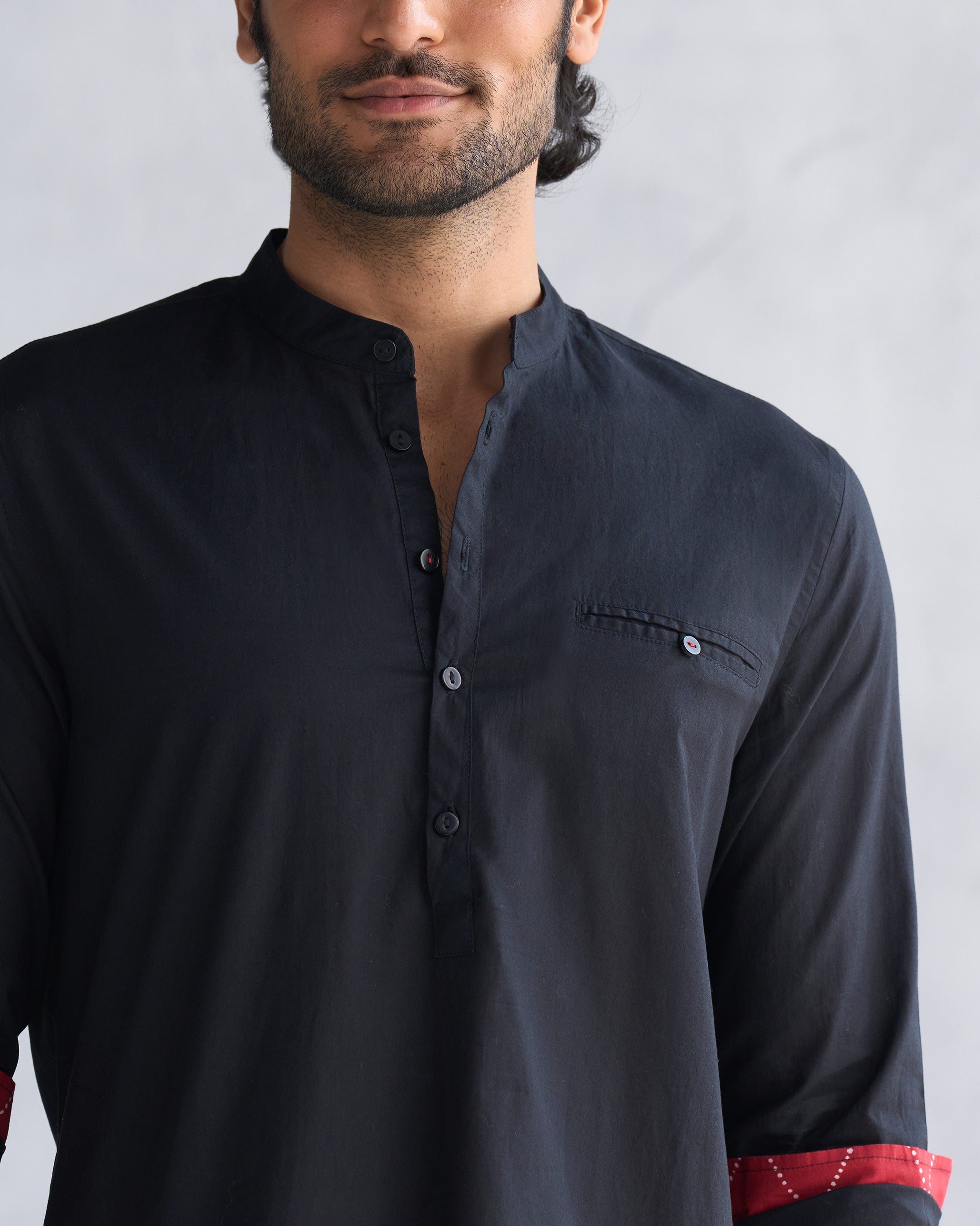 Pondicherry Kurta - Black