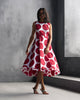 Tapas Layered Dress - Red & White