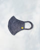 Stripey Knit Mask - Navy & White