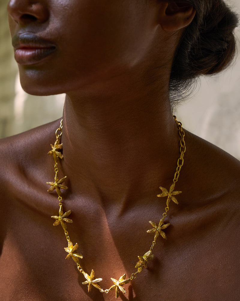 Star Anise Necklace - Gold