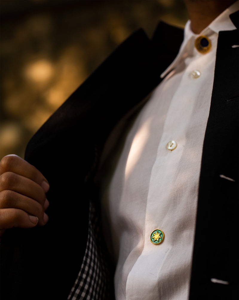 Sunbeam Button- Green