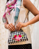 Campari Clutch - Black & White Check