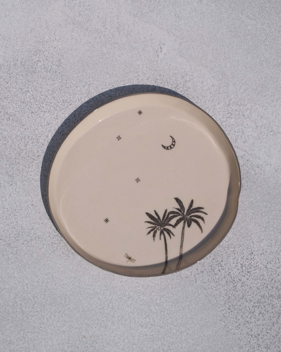 The Swaying Palm plate from above.