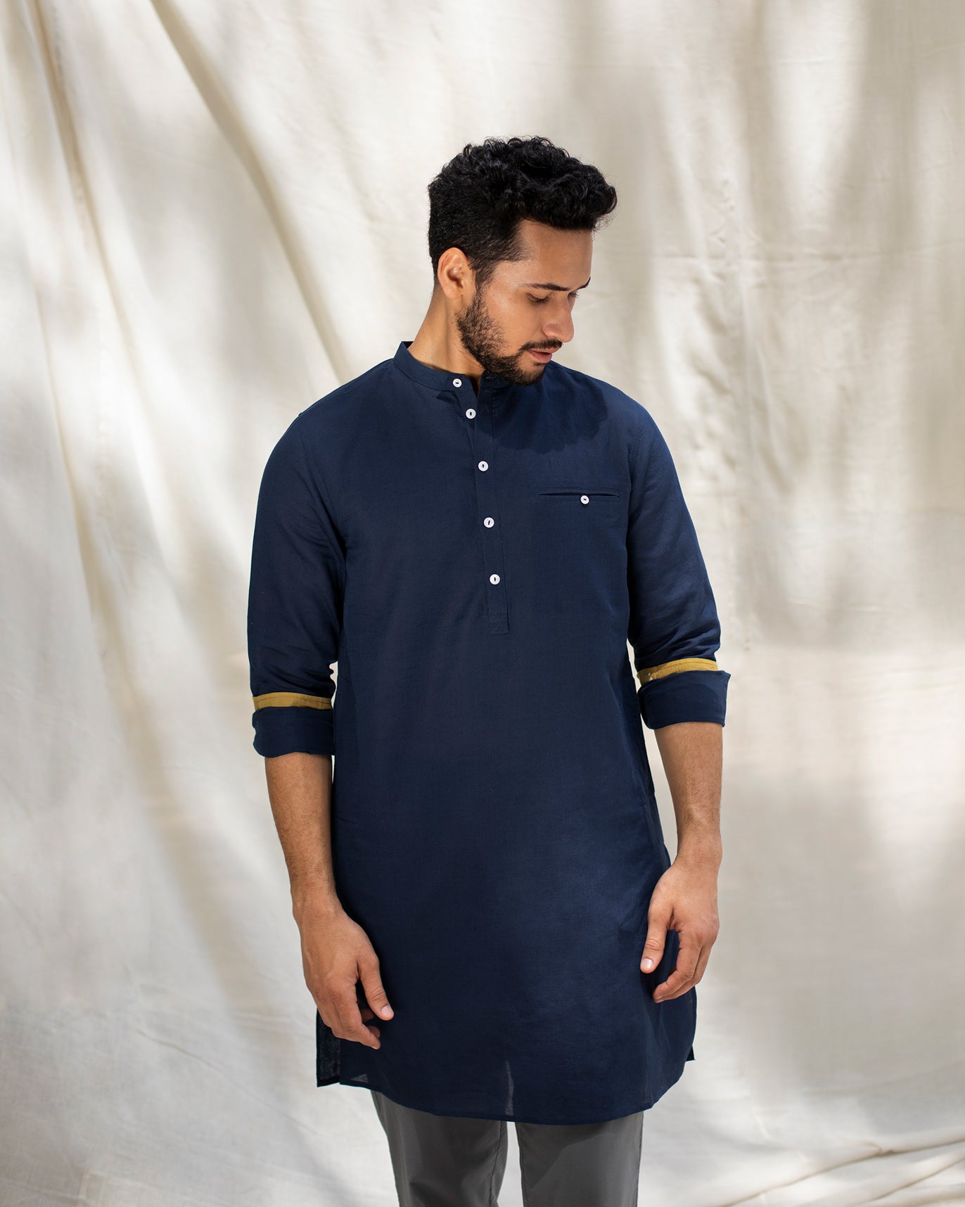 Pondicherry Kurta - Indigo