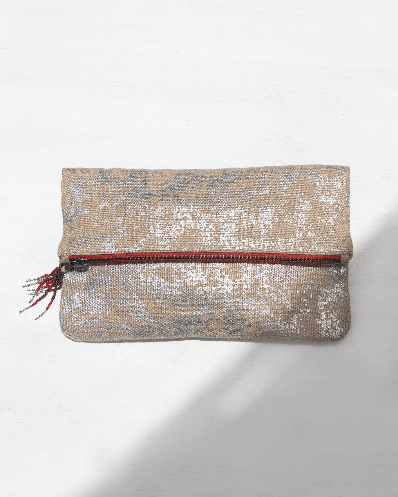Fold Over Foiled Clutch