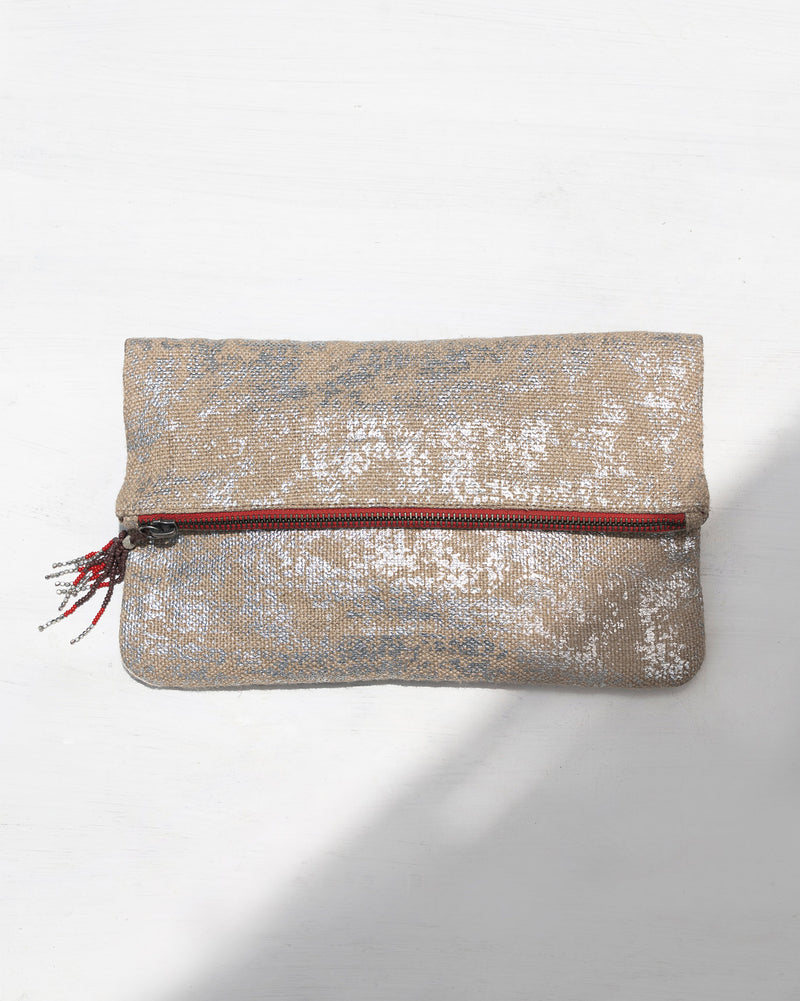 Fold Over Foiled Clutch