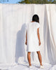 Ribbed Jersey Dress - White