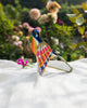 whistling sparrow -  orange