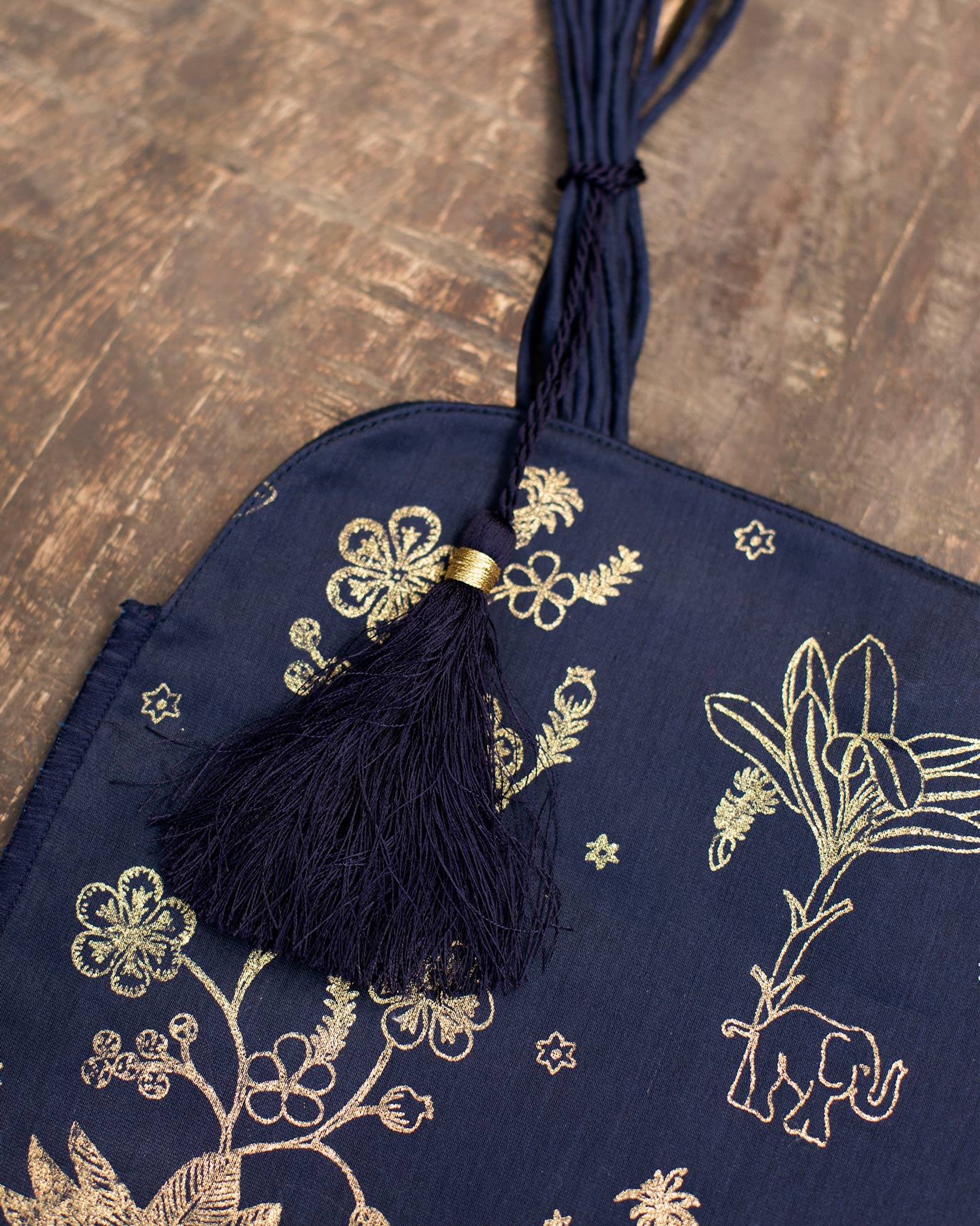 Twilight Bag - Navy Blue & Gold