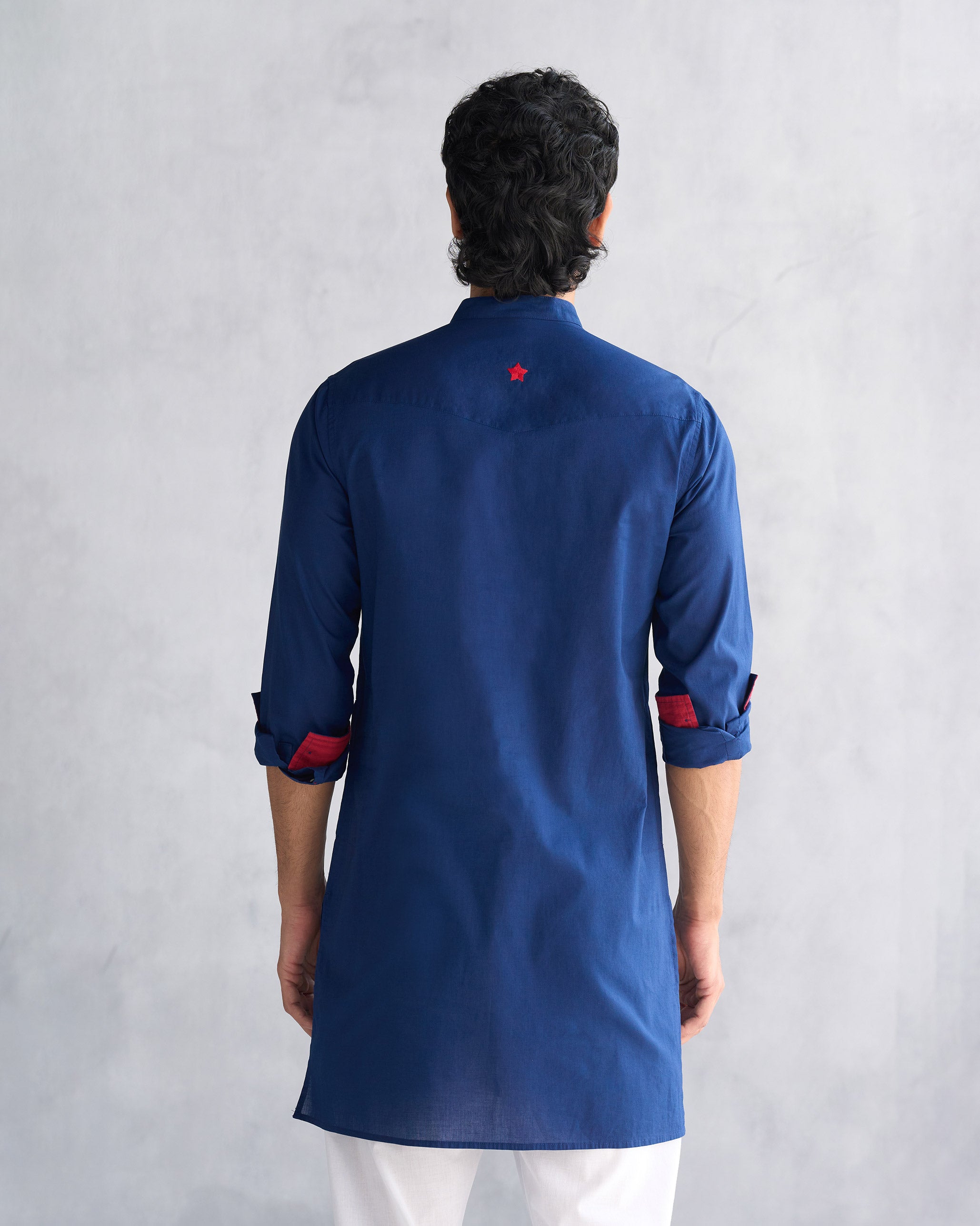 Pondicherry Kurta - Navy