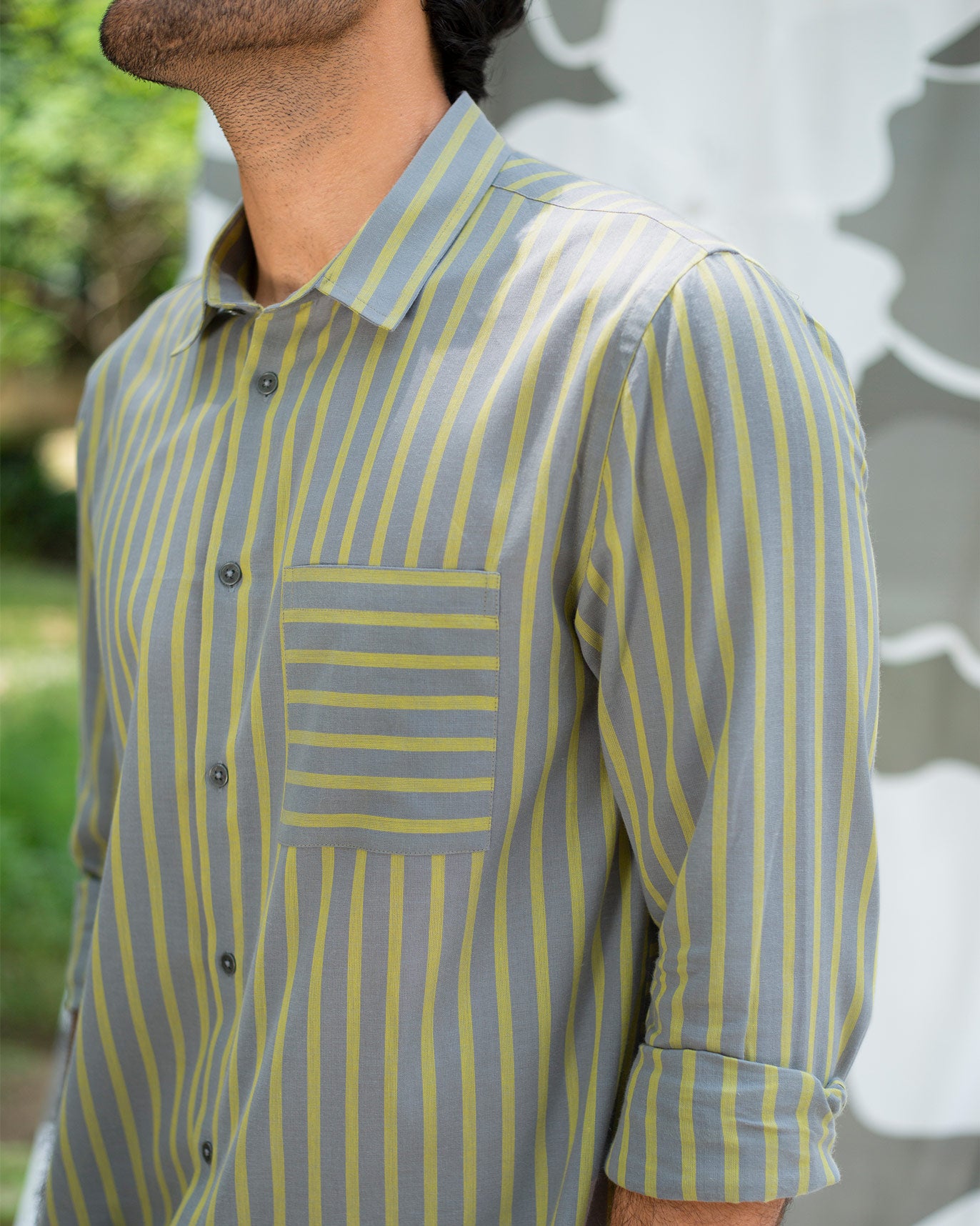 Zulu Shirt - Grey & Lime