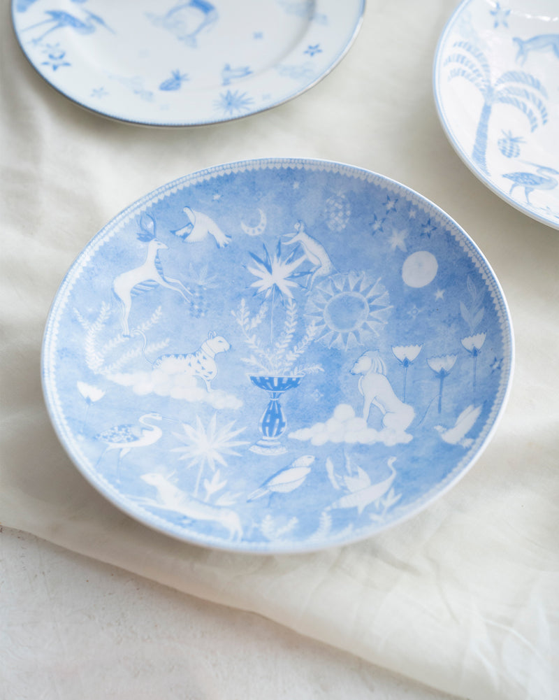 Namtso Shallow Bowl - Blue
