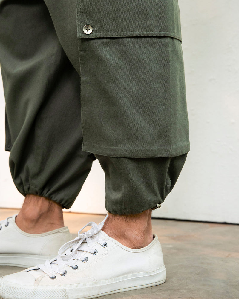 Waterfall Trousers - Olive