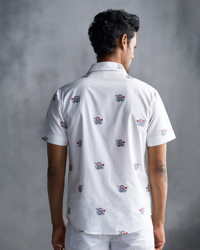 Half Sleeve Shirt - White