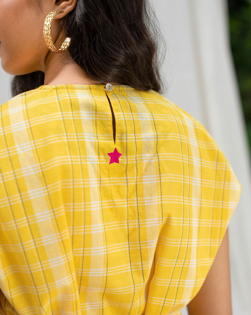 Kimono Sash Top - Yellow