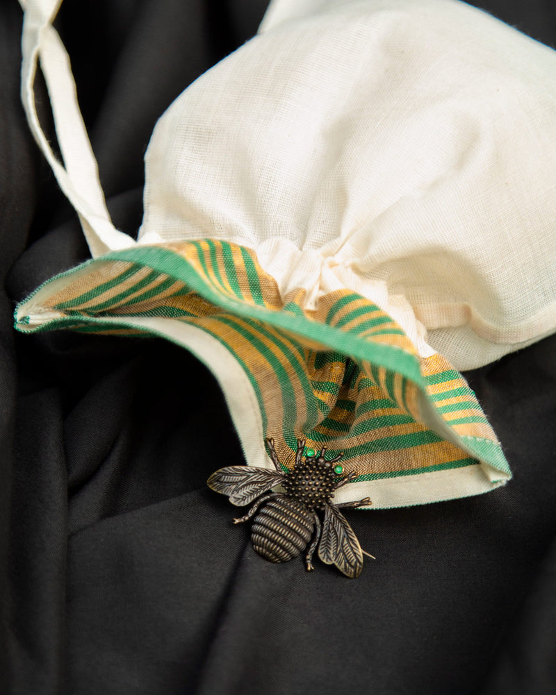 Bee Brooch - Antique Brass