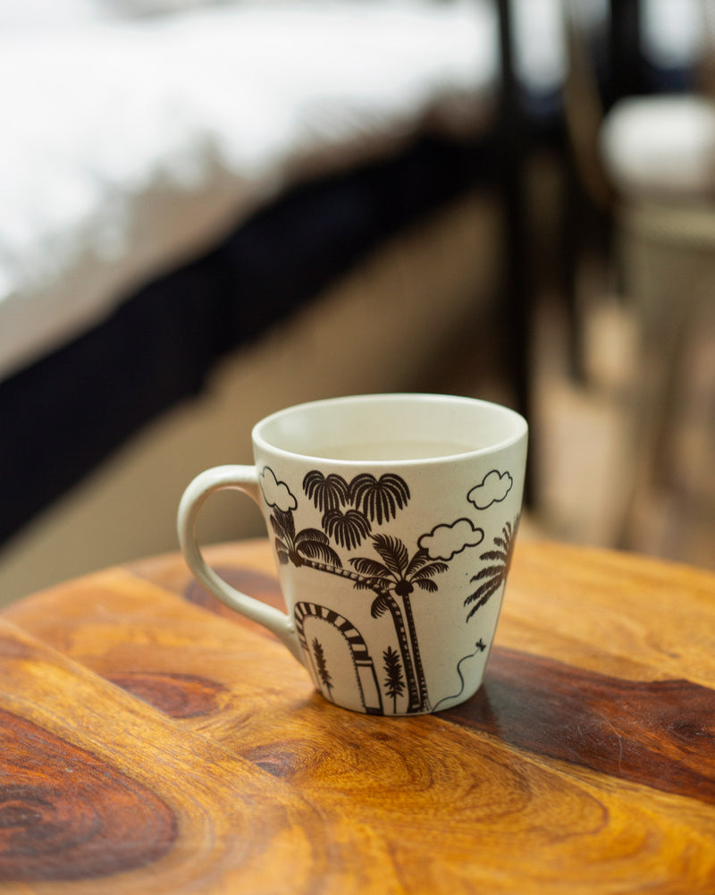 Mandovi Palm Mug - Ivory