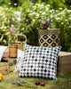 Nimbu Tota Cushion Cover - Grey and White