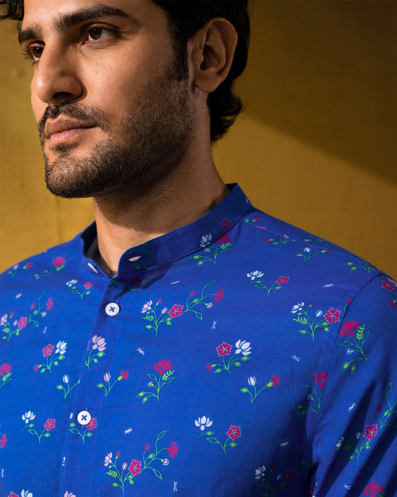Nawab Shirt - Blue