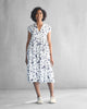 Woodland Dress - White & Navy