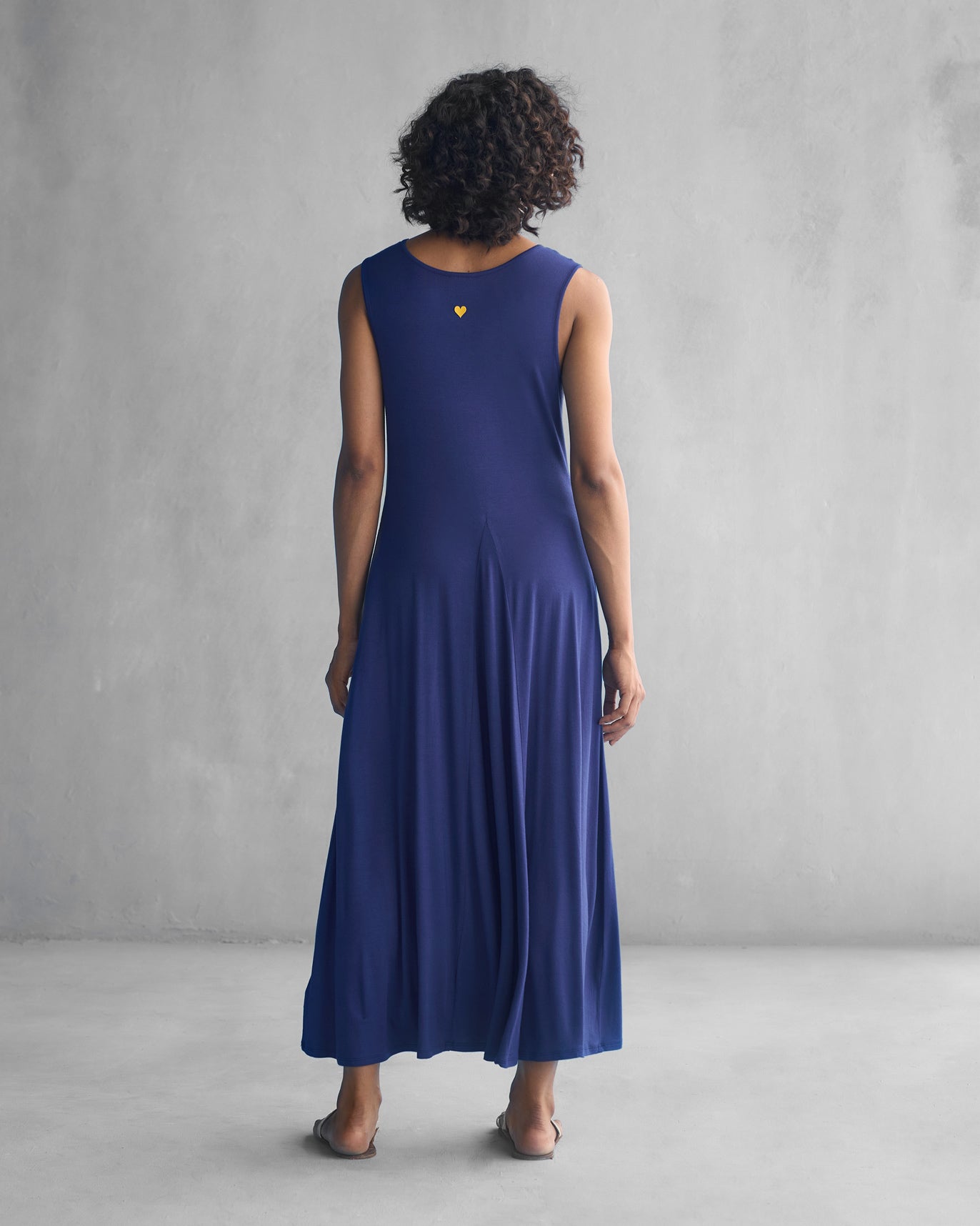 Knotted Knit Dress - Navy