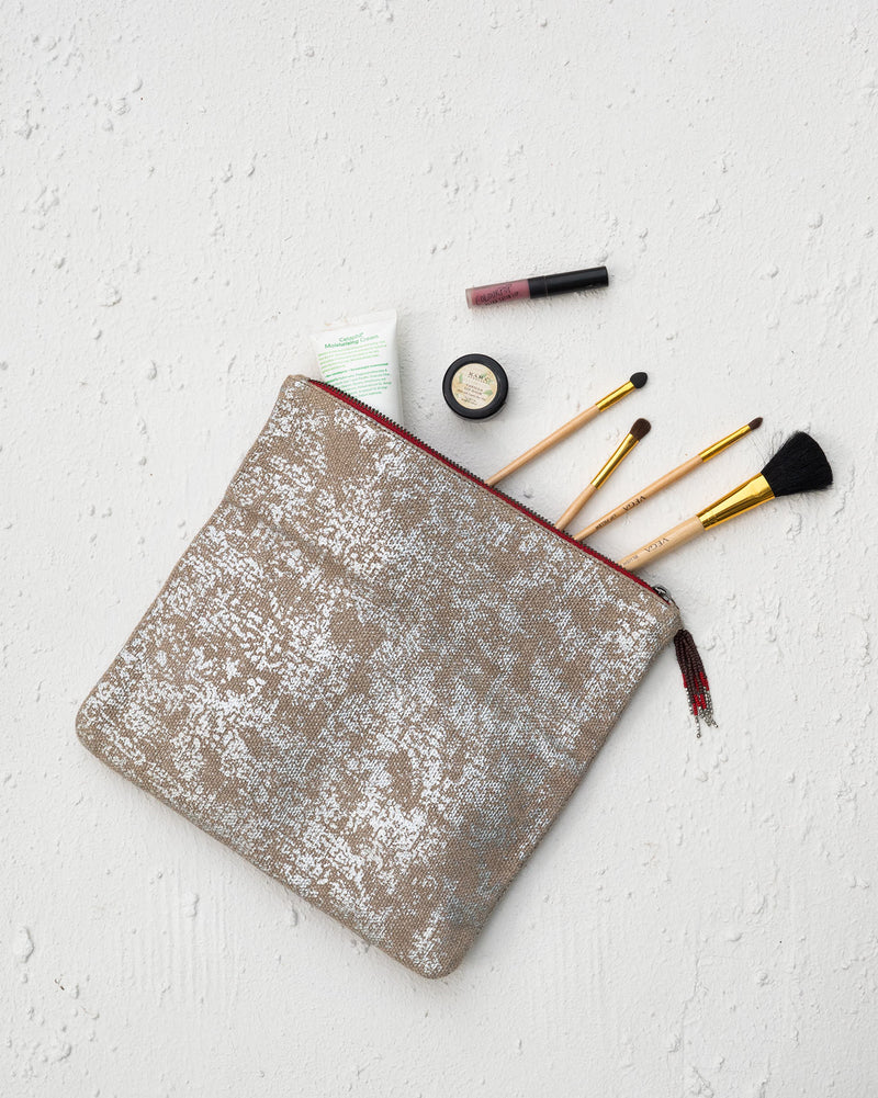 Fold Over Foiled Clutch