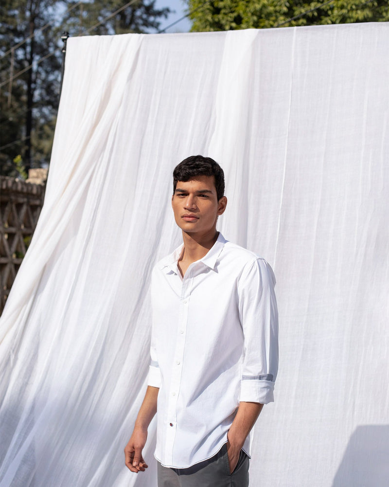 Kochi Collar Shirt  - White