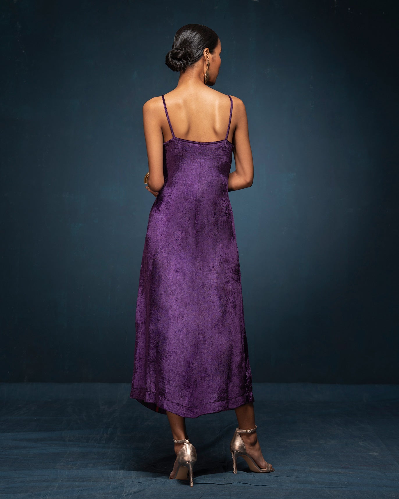 Midnight Twist Dress - Purple