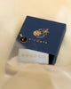 Alphabet B Charm- Black & Gold