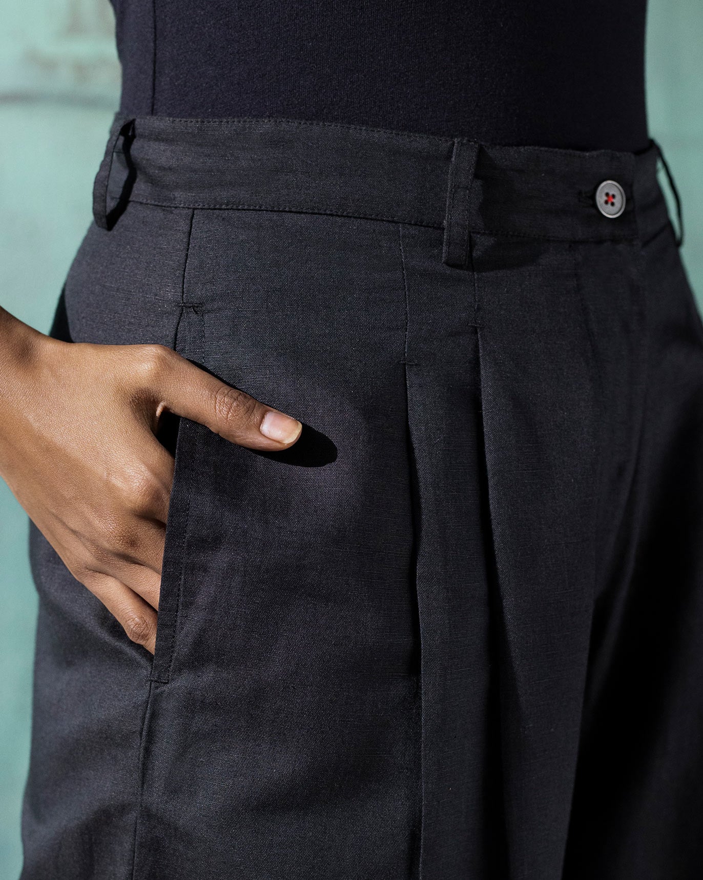 High Waist Pants - Black