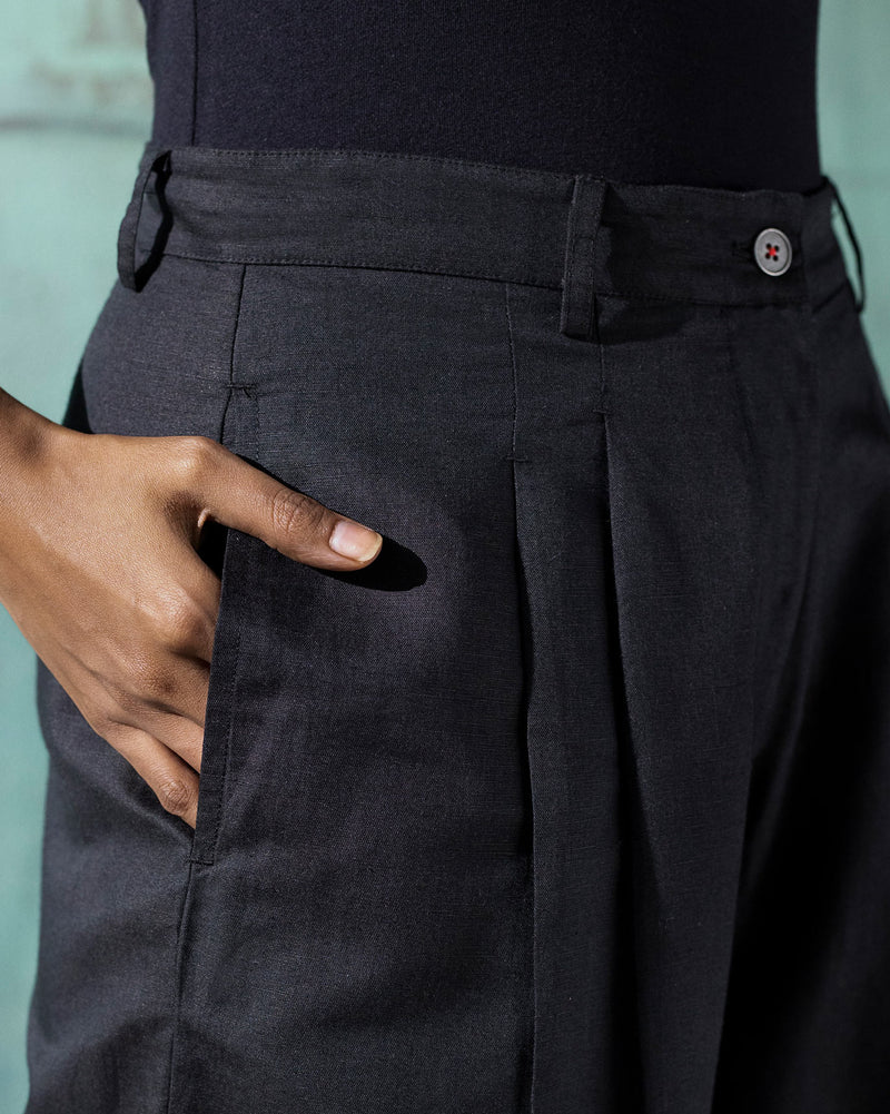 High Waist Pants - Black
