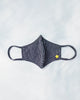 Stripey Knit Mask - Navy & White