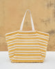 Sunrise Stripe Tote - Ochre & Ivory