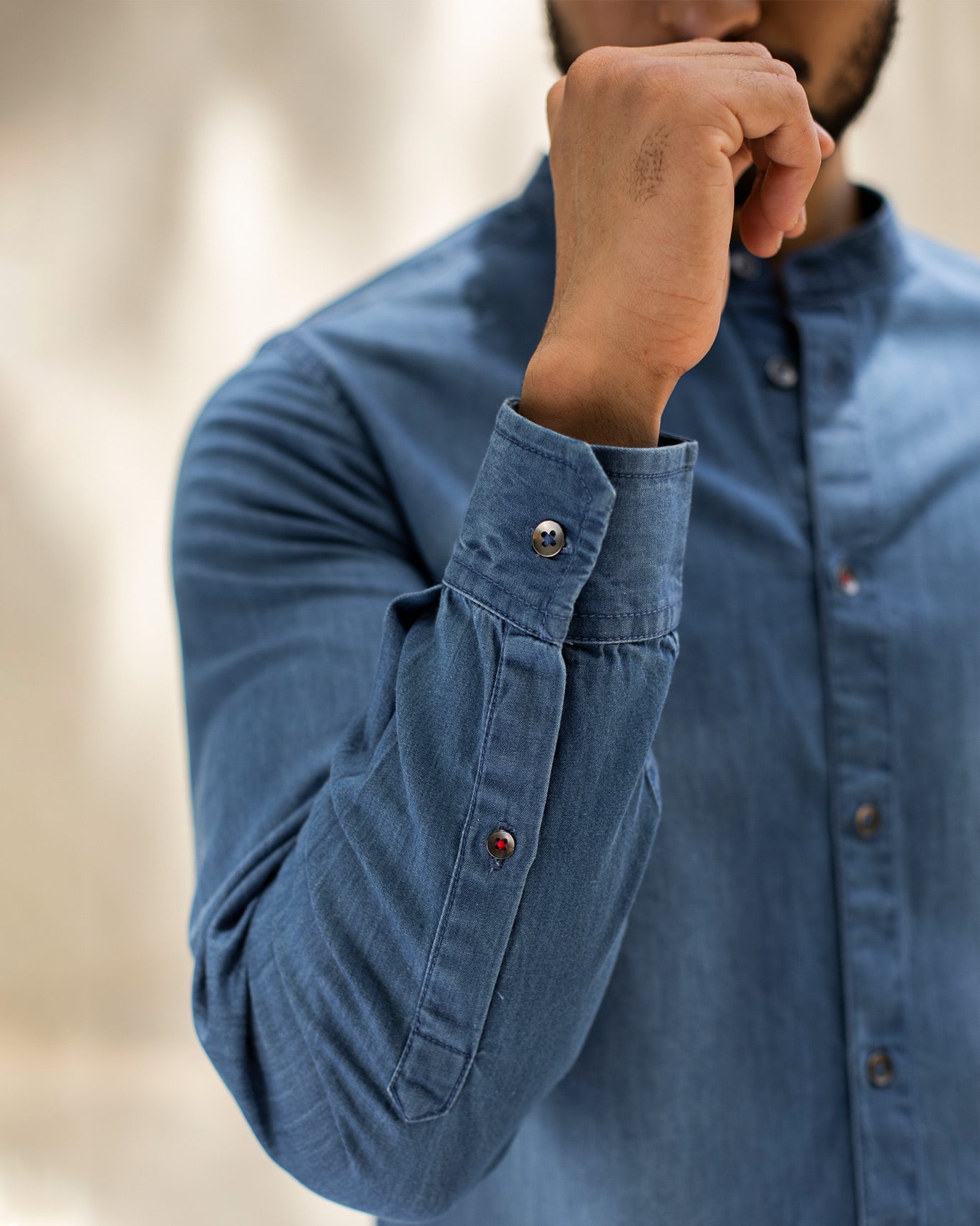 Nawab Denim Shirt - Blue