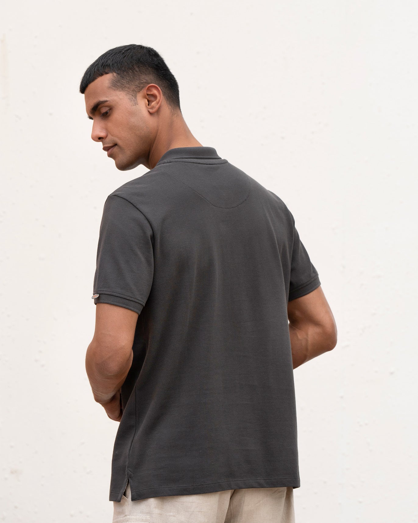 Polo T-Shirt - Charcoal