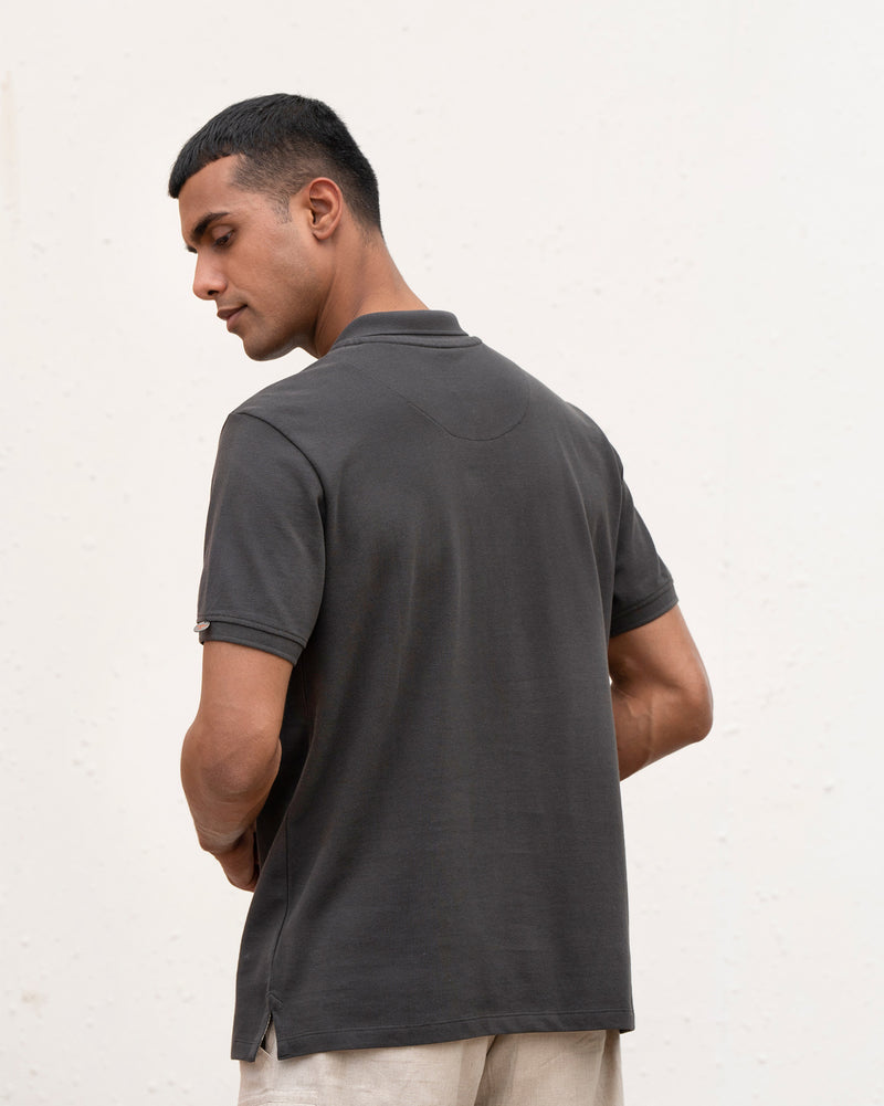 Polo T-Shirt - Charcoal