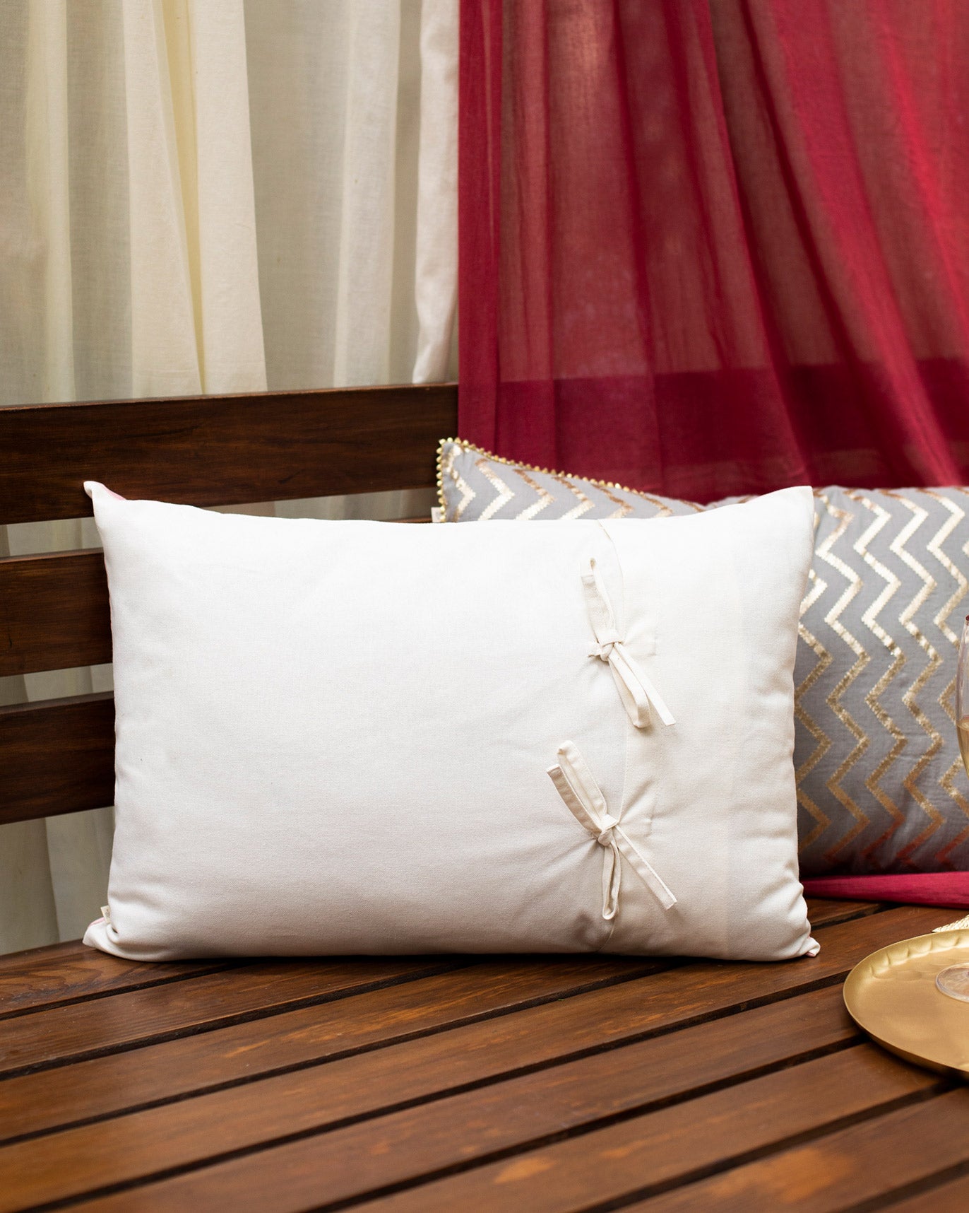 Kaas Chanderi Pillow Cover