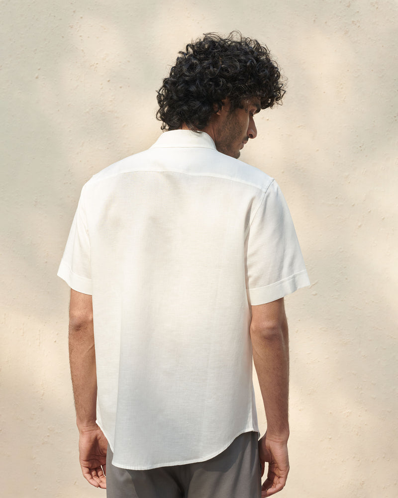 Half Sleeve Shirt - Ivory