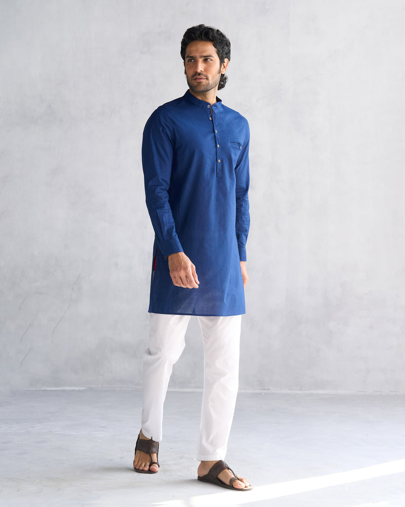 Pondicherry Kurta - Navy