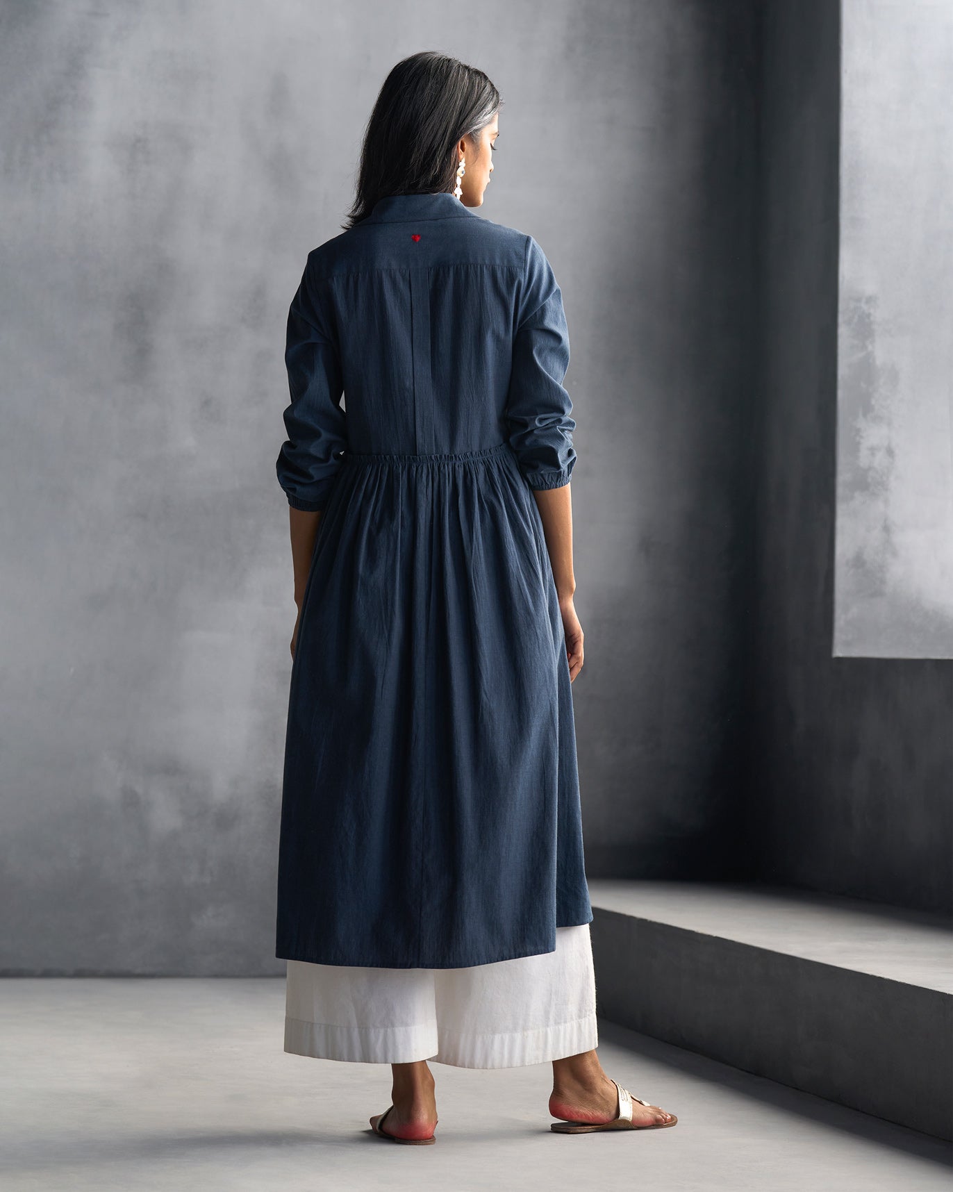 Flared Kurta - Blue