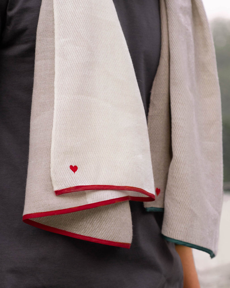 Cocoon Pashmina Scarf - Brown & Beige