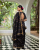 Fireflies Sari - Black & Gold
