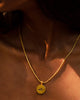 Alphabet A Charm- Black & Gold