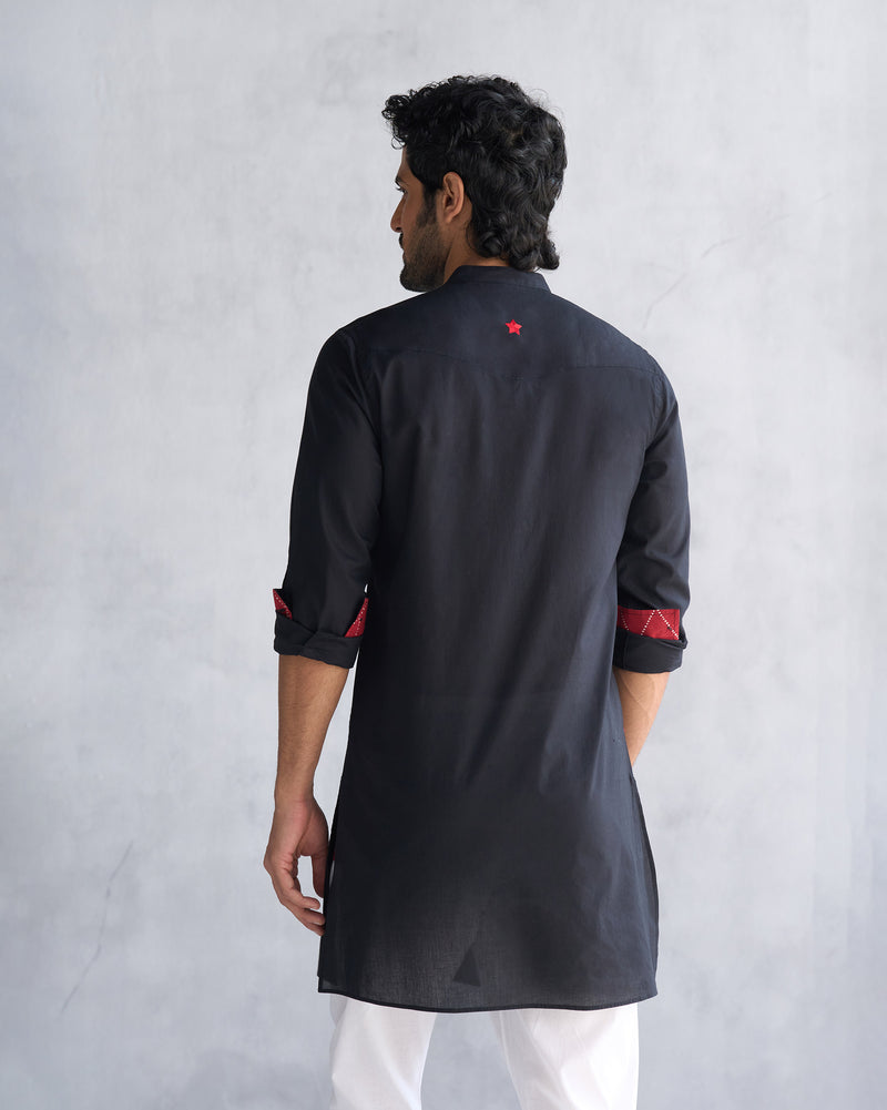 Pondicherry Kurta - Black