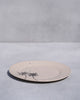 Swaying Palm Quarter Plate - Ivory