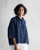 Gathered Shirt - Navy