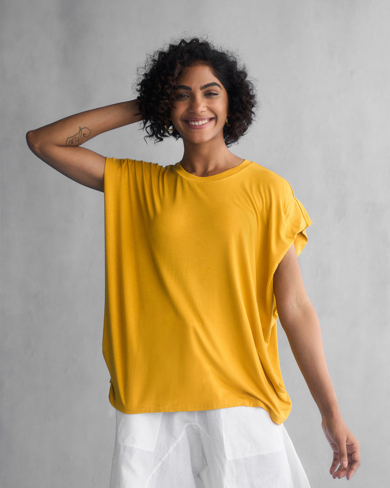 Sleeve T-Shirt - Ochre