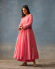 Side Slit Kurta & Basic Pyjamas - Deep Pink